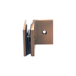 Load image into Gallery viewer, Shower Bracket Offset Plate Wall To Glass 90° – Antique Brushed Copper
