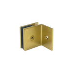 Load image into Gallery viewer, Shower Bracket Offset Plate Wall To Glass 90° – Brushed Gold (SB-300SU)
