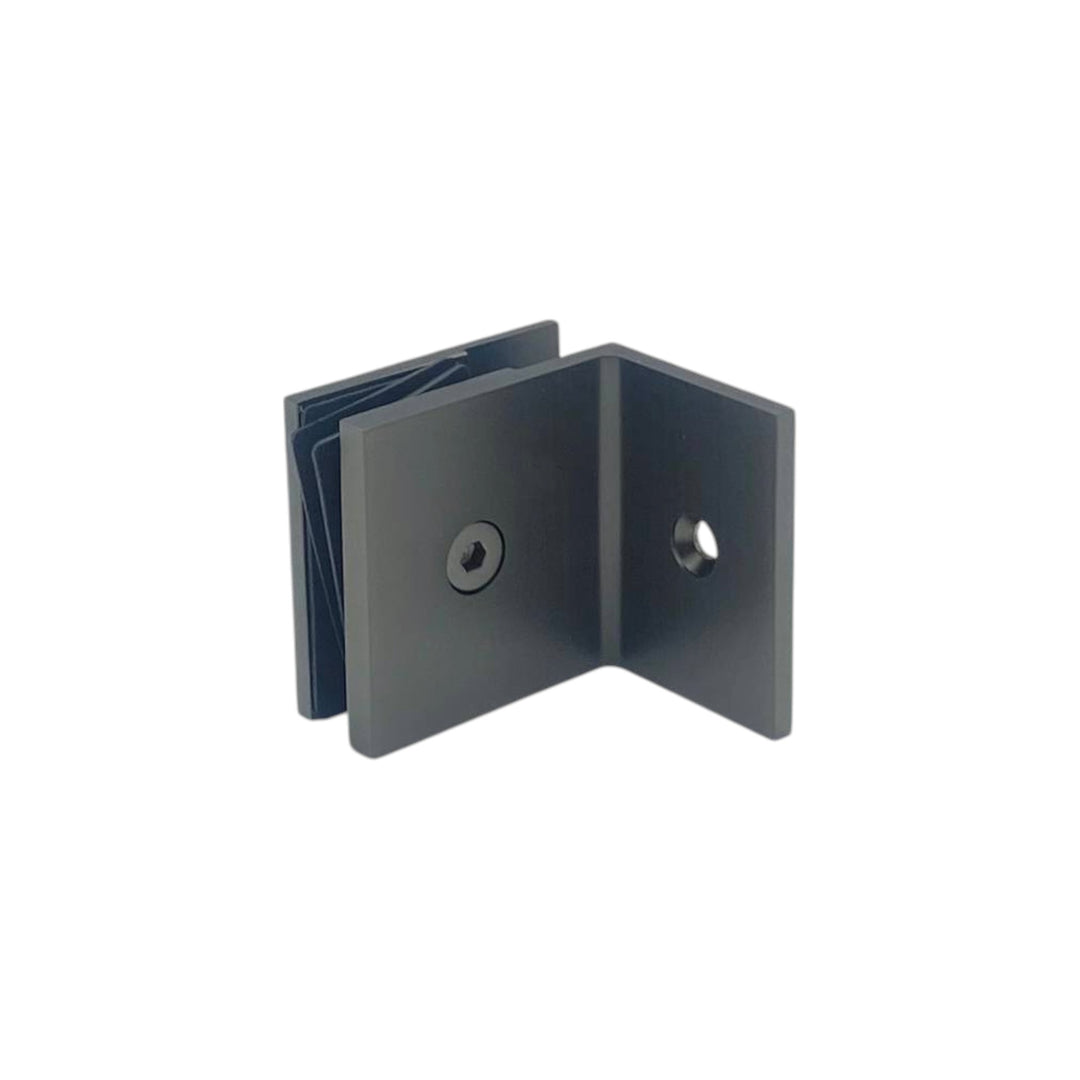 Shower Bracket Offset Plate Wall To Glass 90° – Gun Metal