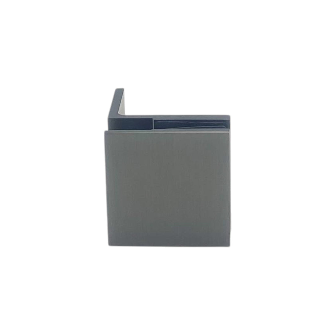 Shower Bracket Offset Plate Wall To Glass 90° – Gun Metal