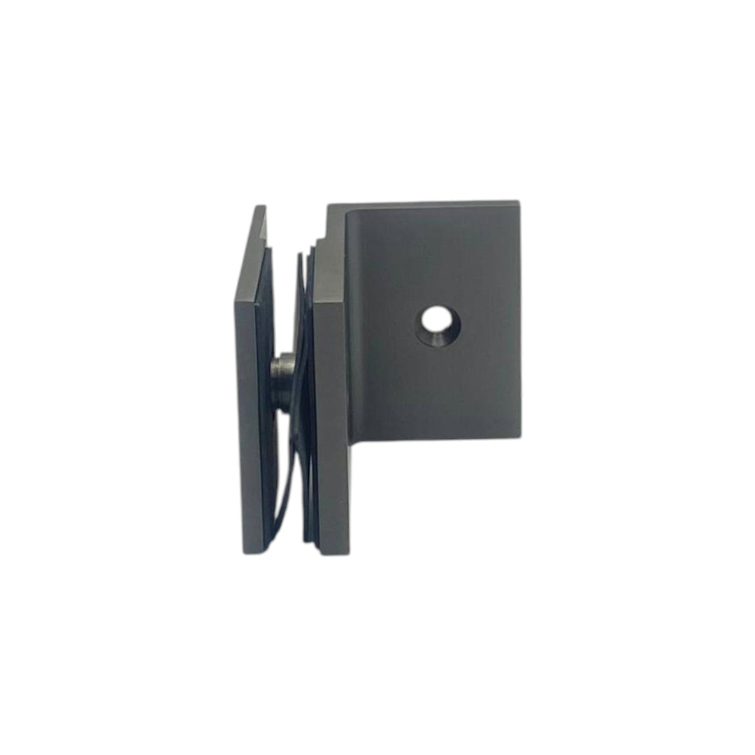 Shower Bracket Offset Plate Wall To Glass 90° – Gun Metal