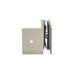 Load image into Gallery viewer, Shower Bracket Offset Plate Wall To Glass 90° – Satin Nickel
