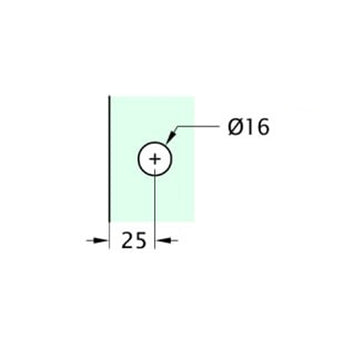 Glass to Glass 180⁰ - SB-303S-MBL