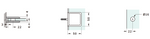 Load image into Gallery viewer, Shower Bracket Wall To Glass 90°
