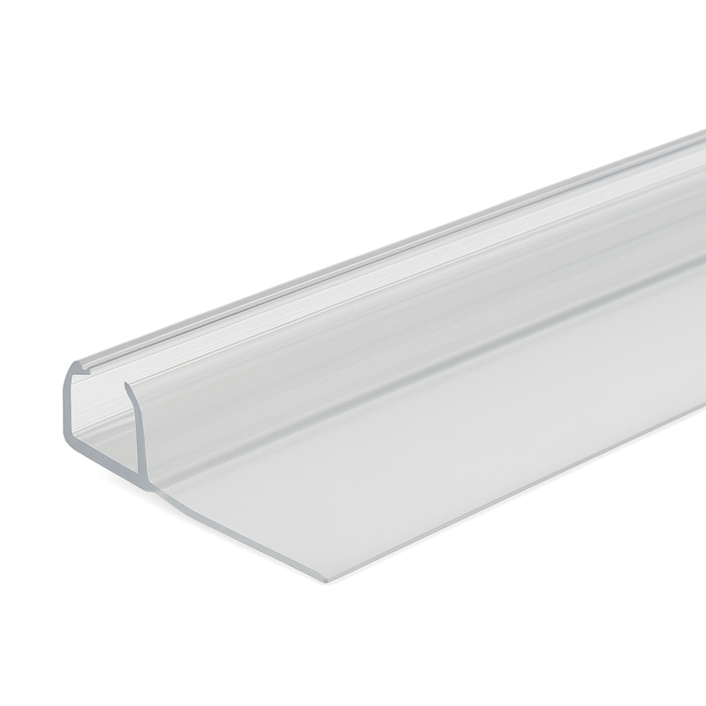 Bottom shower door drip seal
