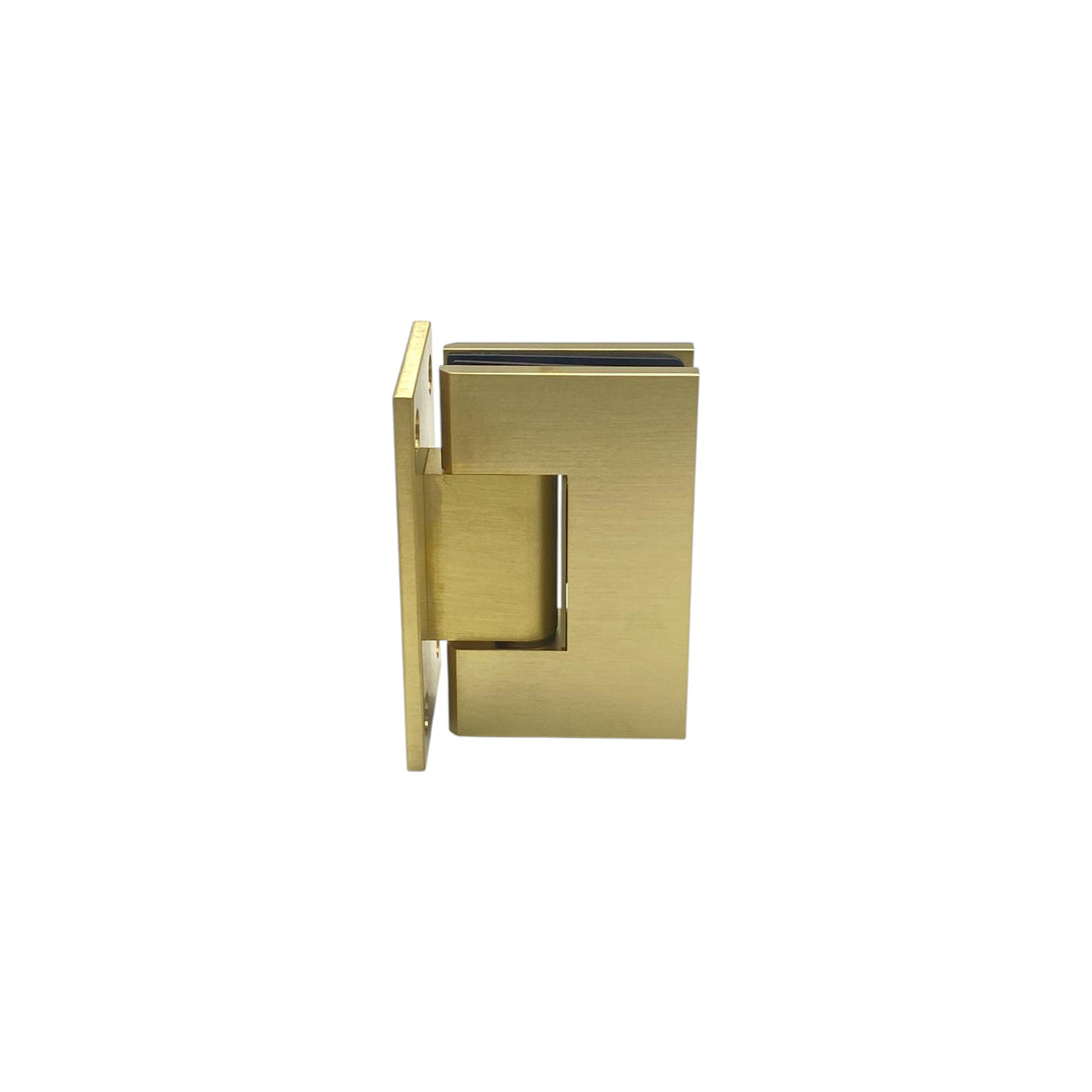 Full Plate Wall To Glass 90° – Brushed Gold