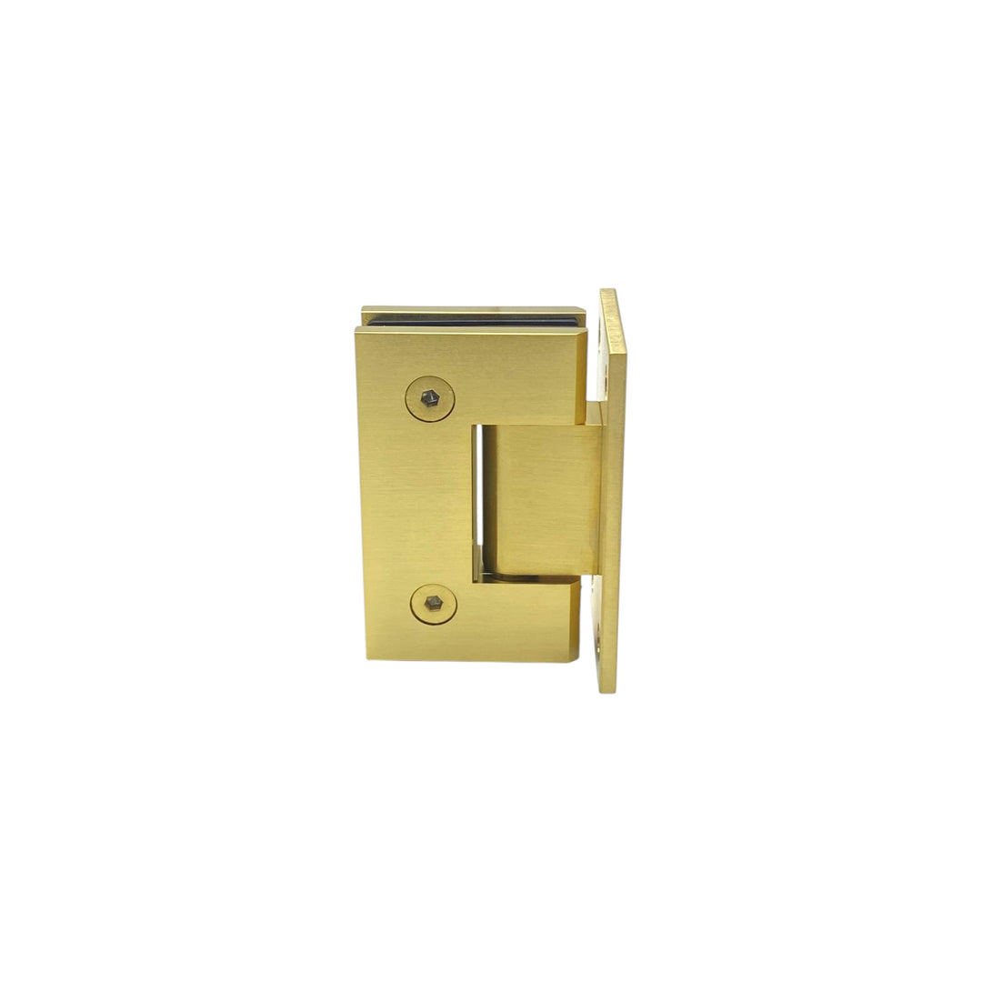 Full Plate Wall To Glass 90° – Brushed Gold