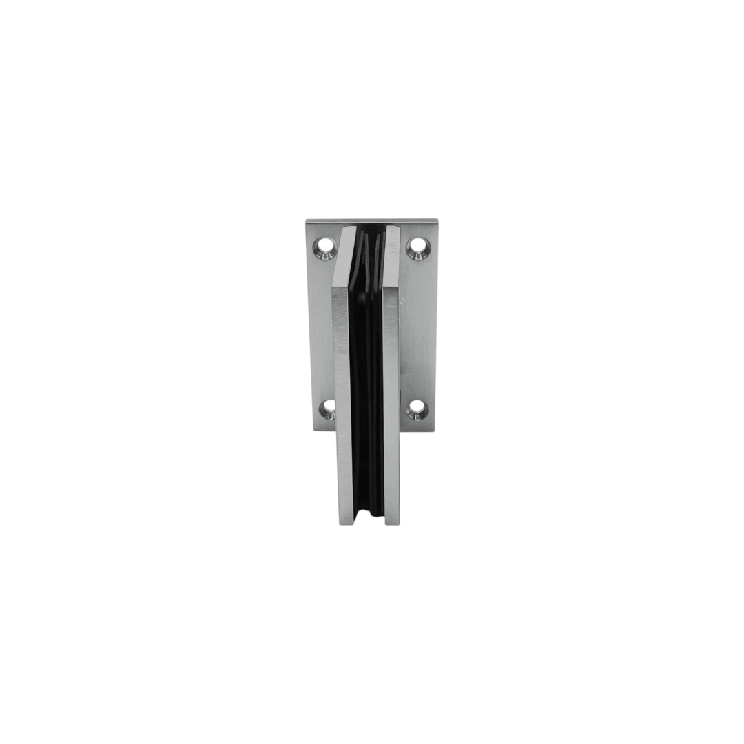 Full Plate Wall To Glass 90° – Polished Chrome