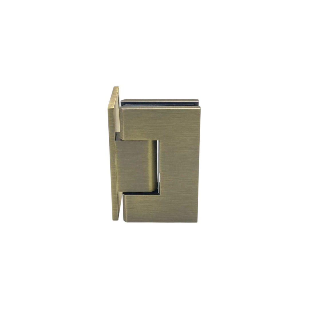 York Bevelled Offset Plate Wall To Glass 90° Shower Hinge