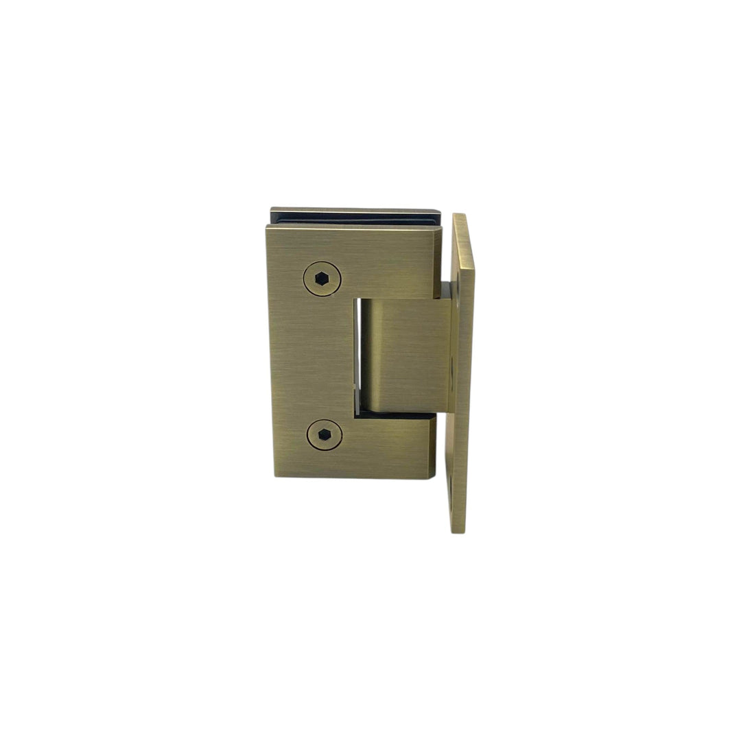 York Bevelled Offset Plate Wall To Glass 90° Shower Hinge