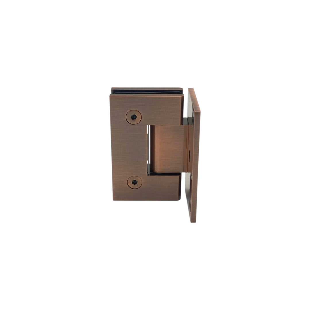 York Bevelled Offset Plate Wall To Glass 90° Shower Hinge