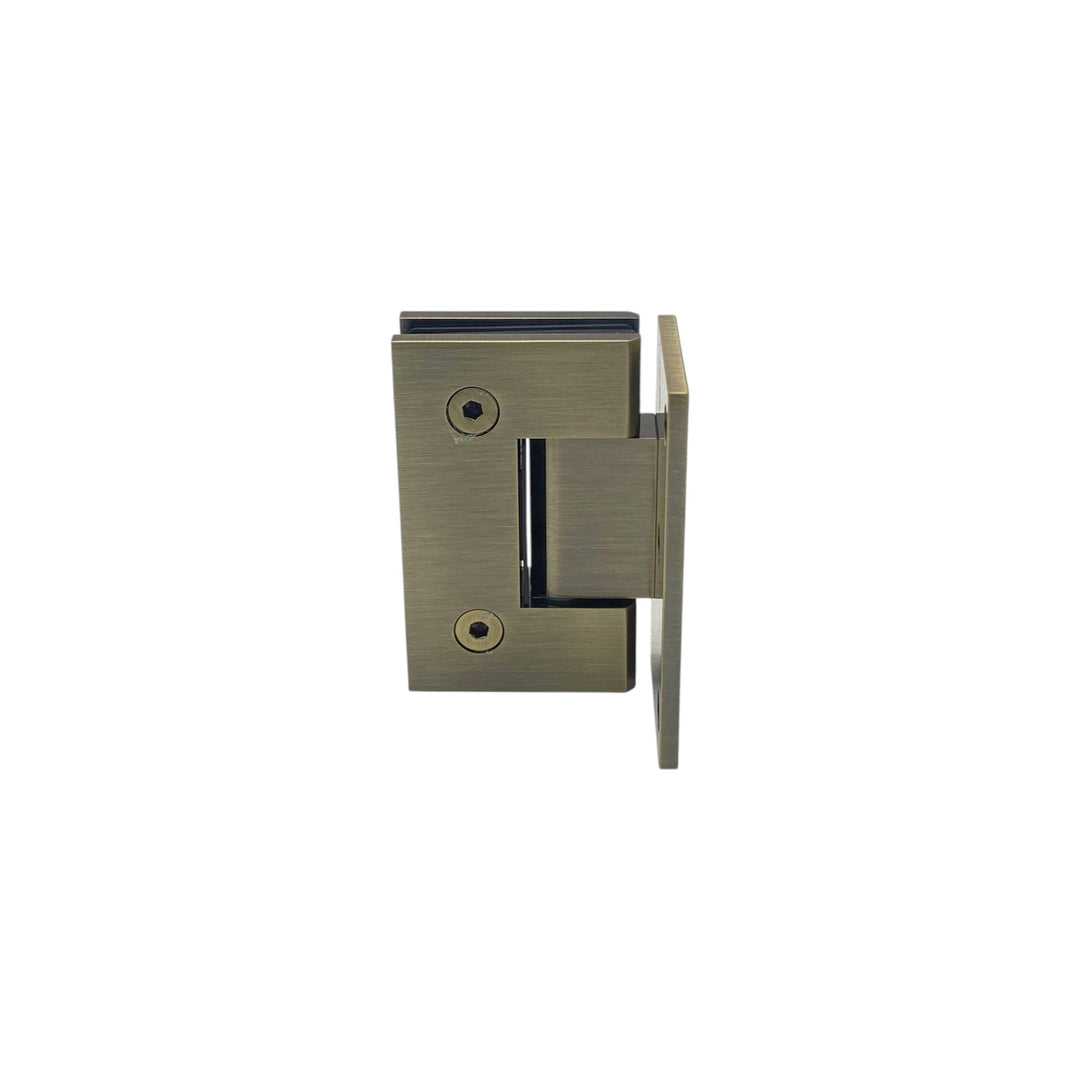 York Bevelled Offset Plate Wall To Glass 90° Shower Hinge