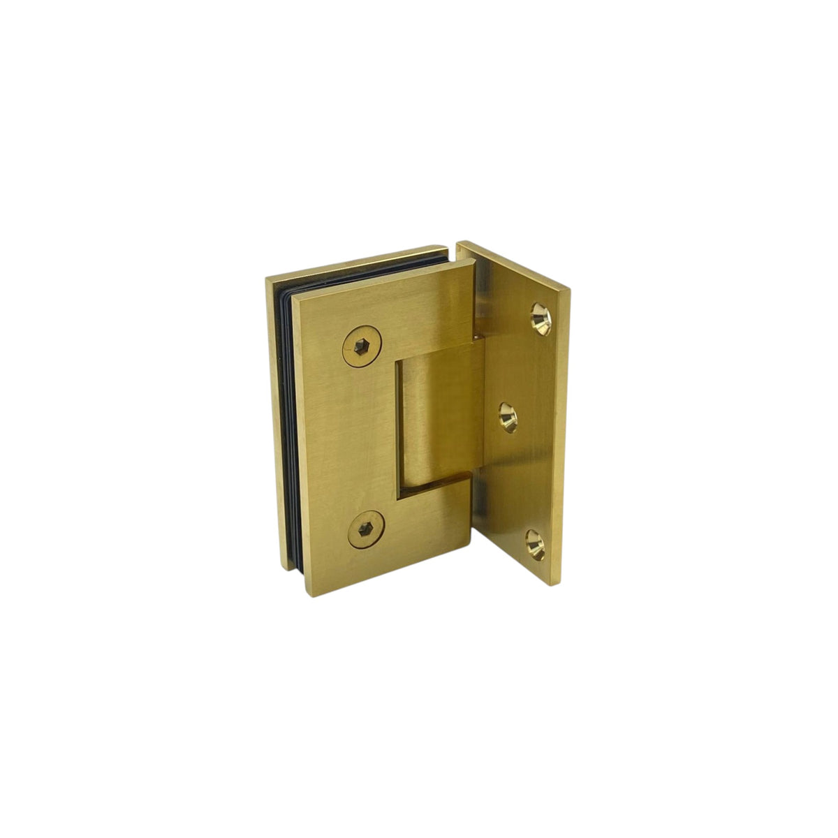 Offset plate wall to glass 90°