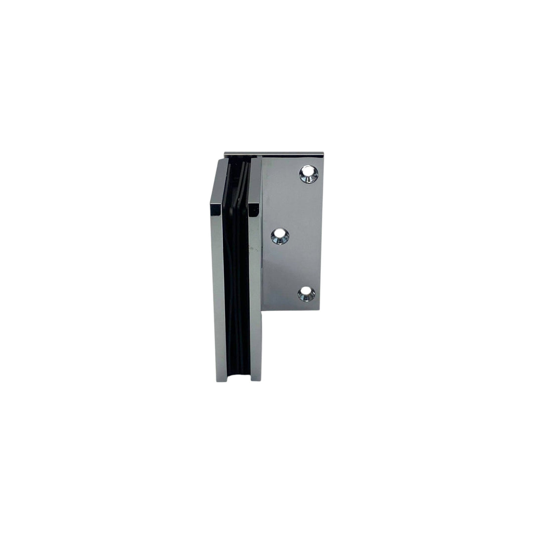 York Bevelled Offset Plate Wall To Glass 90° Shower Hinge