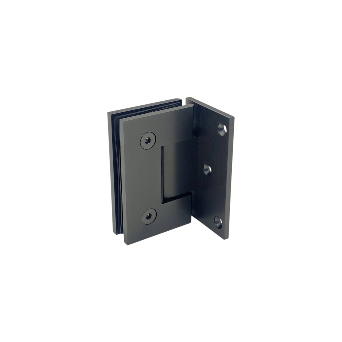 Offset plate wall to glass 90°