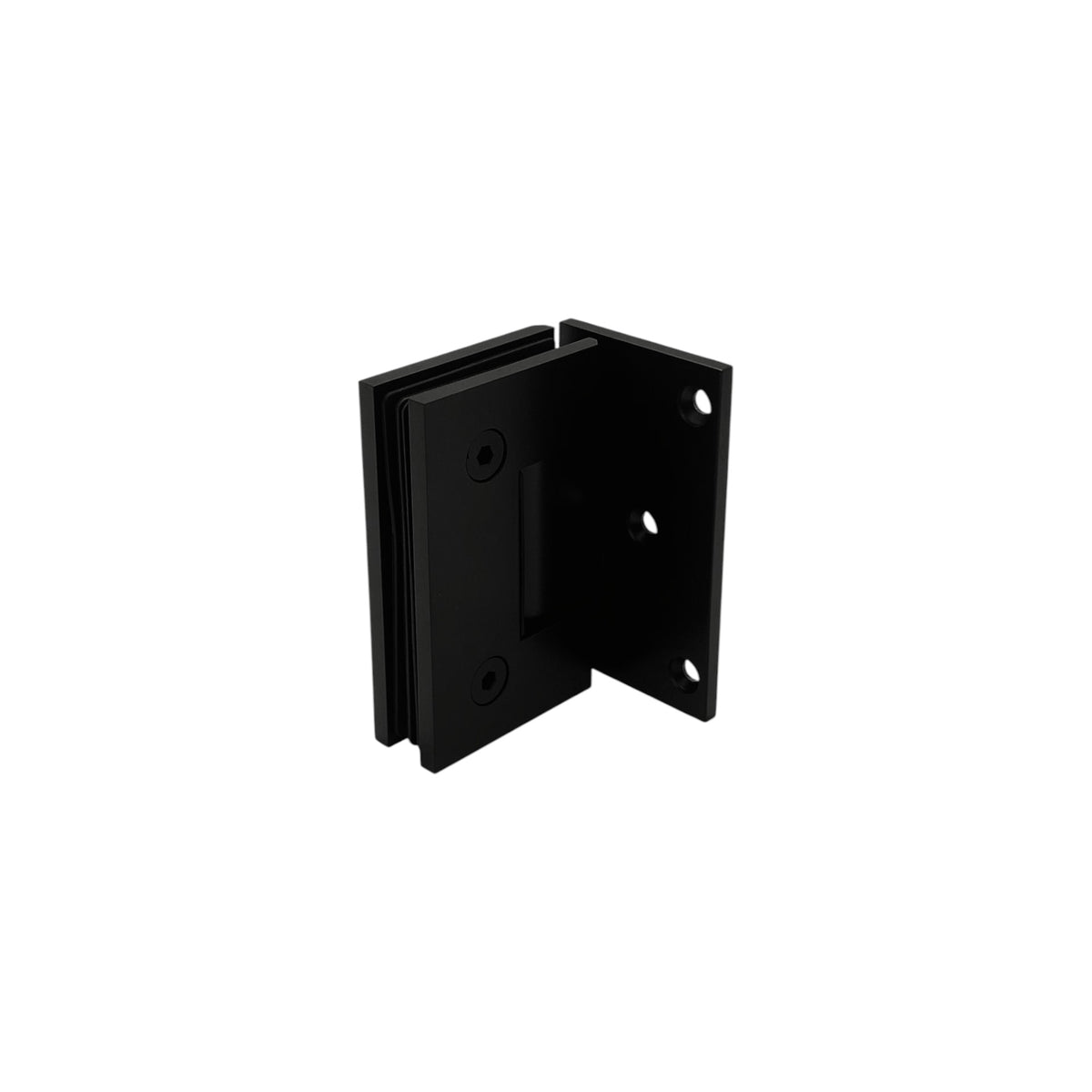 Offset plate wall to glass 90°