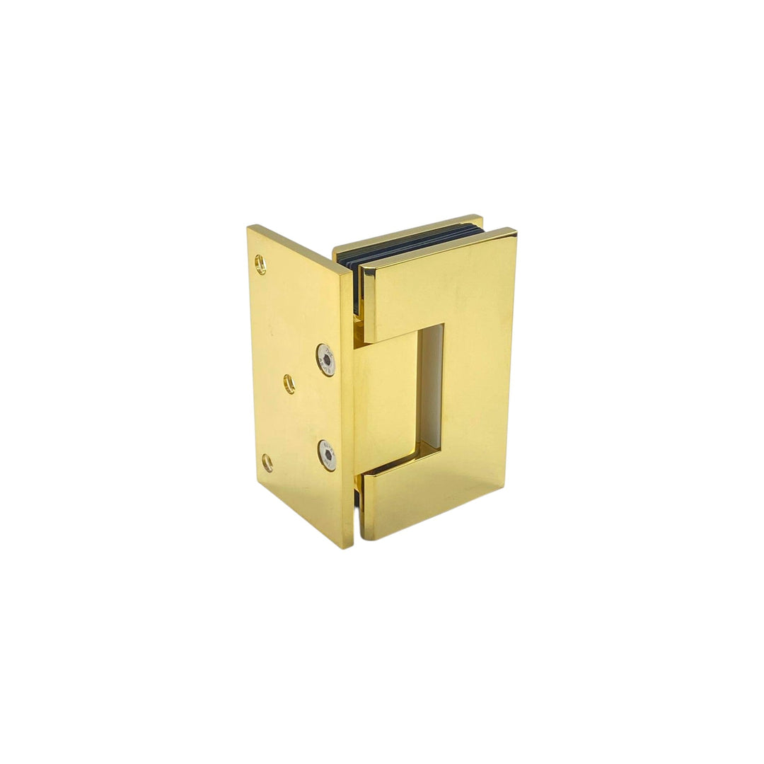 York Bevelled Offset Plate Wall To Glass 90° Shower Hinge