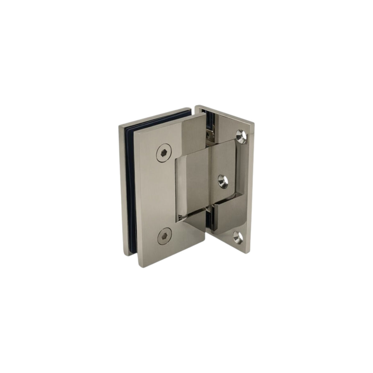 Offset plate wall to glass 90°
