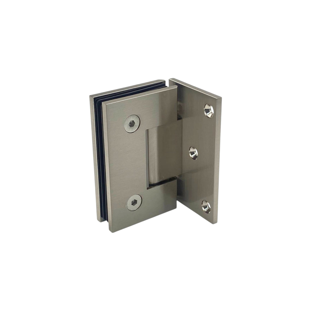 Offset plate wall to glass 90°