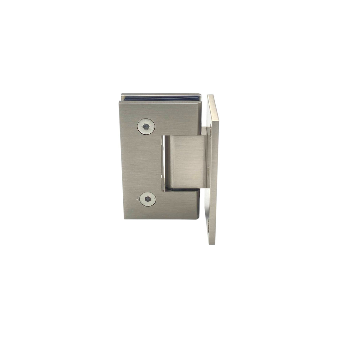 York Bevelled Offset Plate Wall To Glass 90° Shower Hinge