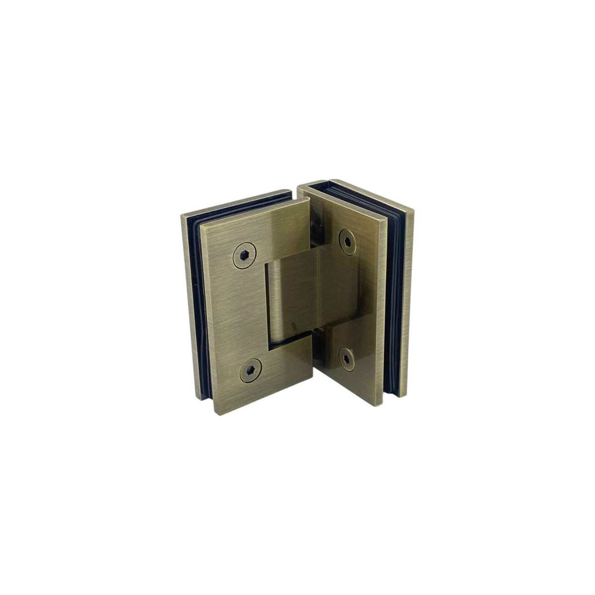 Shower hinge glass to glass 90° – antique brass