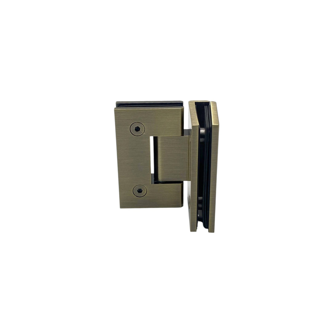 Shower Hinge Glass To Glass 90° – Antique Brass