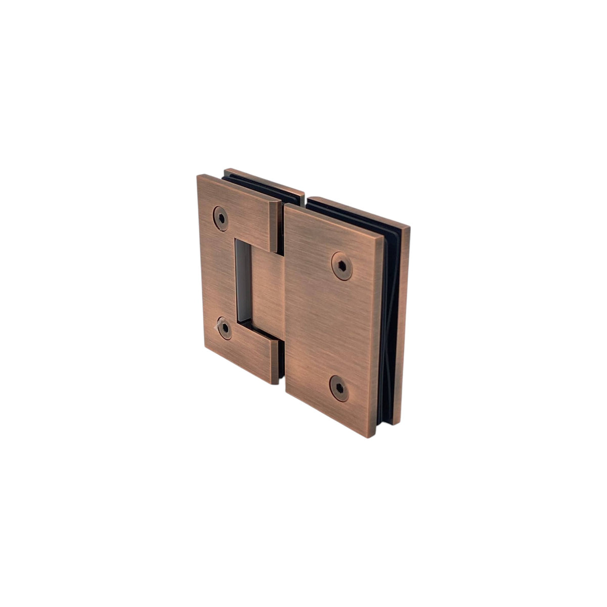 Shower hinge glass to glass 180° – antique brushed copper
