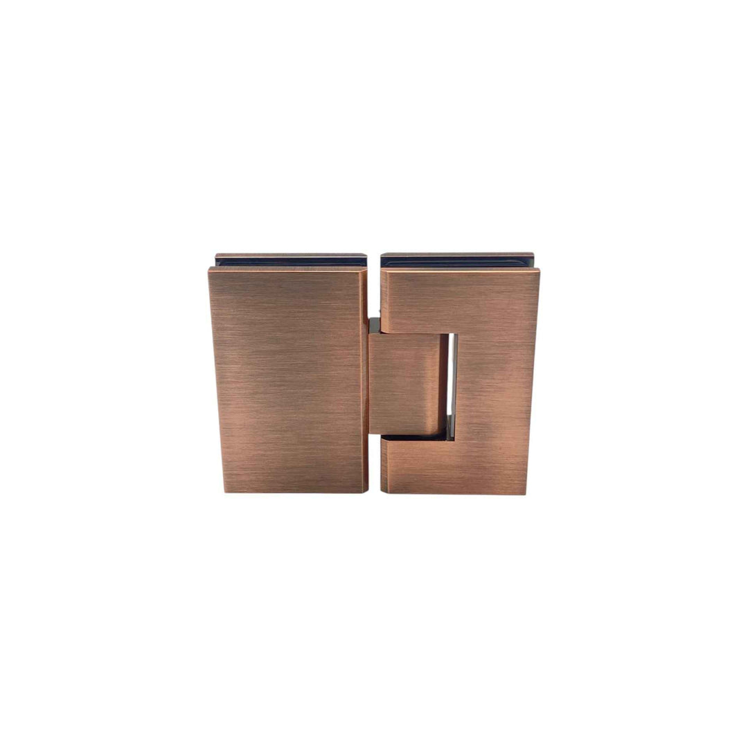 Shower Hinge Glass To Glass 180° – Antique Brushed Copper