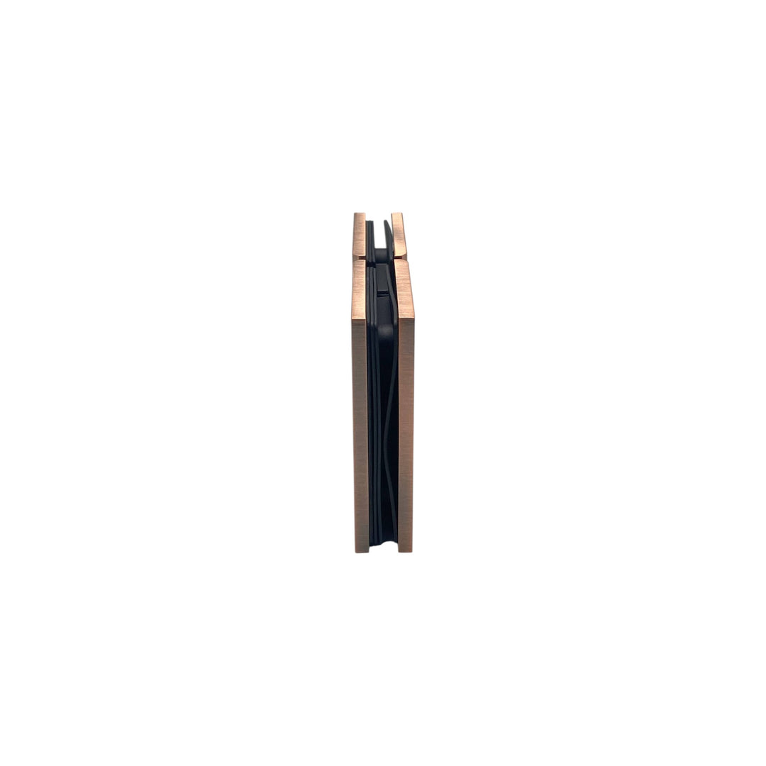 Shower Hinge Glass To Glass 180° – Antique Brushed Copper