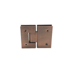 Load image into Gallery viewer, Shower Hinge Glass To Glass 180° – Antique Brushed Copper
