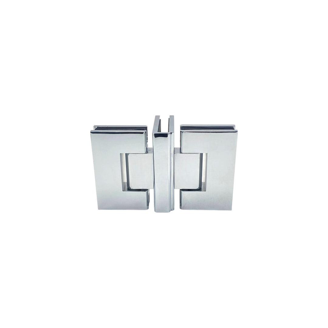 'T' Configuration Double Door Partitions (Enclosures) – Polished Chrome