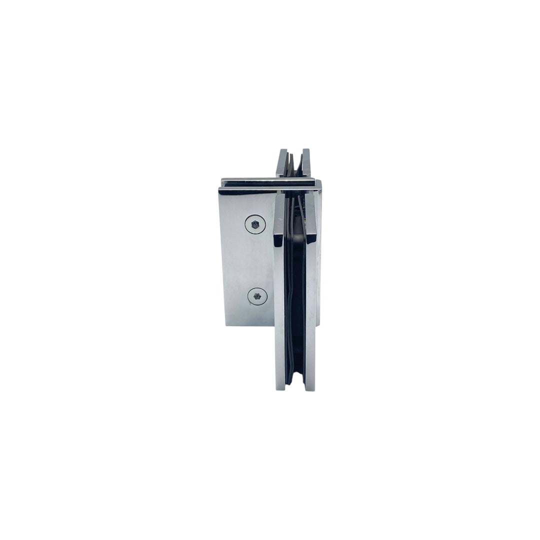 'T' Configuration Double Door Partitions (Enclosures) – Polished Chrome