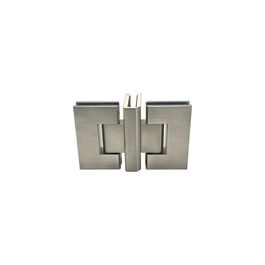 'T' Configuration Double Door Partitions (Enclosures) – Satin Nickel