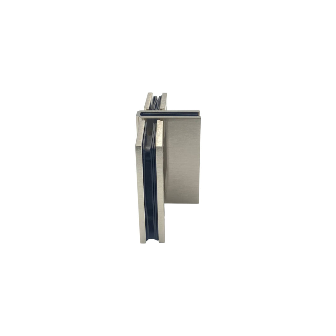 'T' Configuration Double Door Partitions (Enclosures) – Satin Nickel