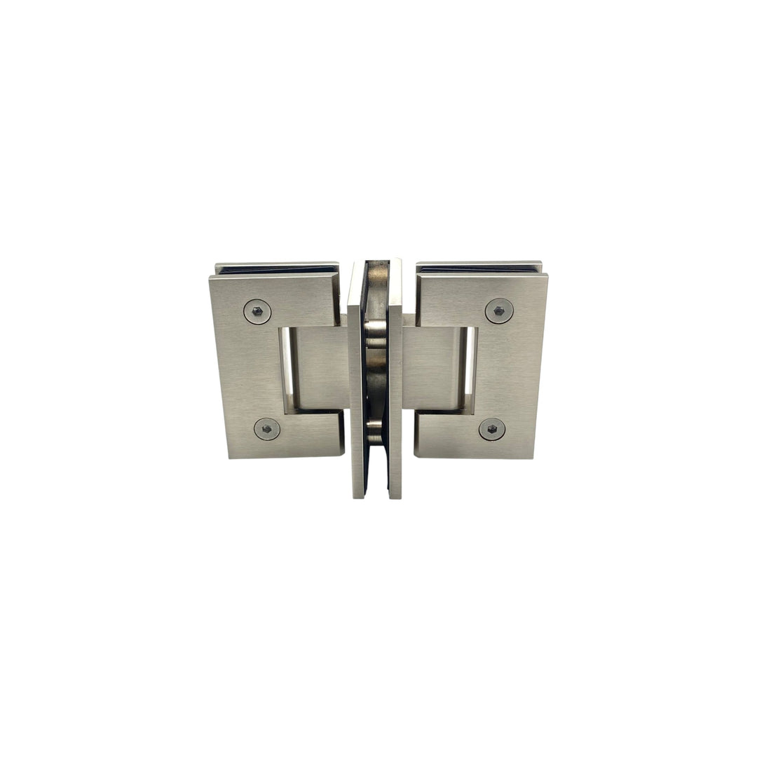 'T' Configuration Double Door Partitions (Enclosures) – Satin Nickel