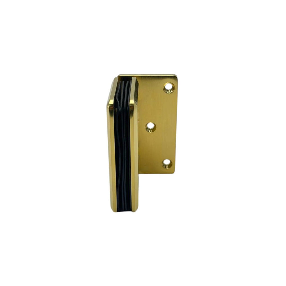 York Bevelled Offset Plate Wall To Glass 90° Shower Hinge