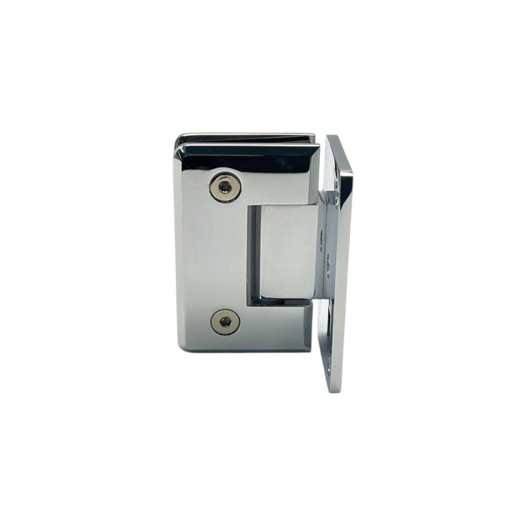 York Bevelled Offset Plate Wall To Glass 90° Shower Hinge