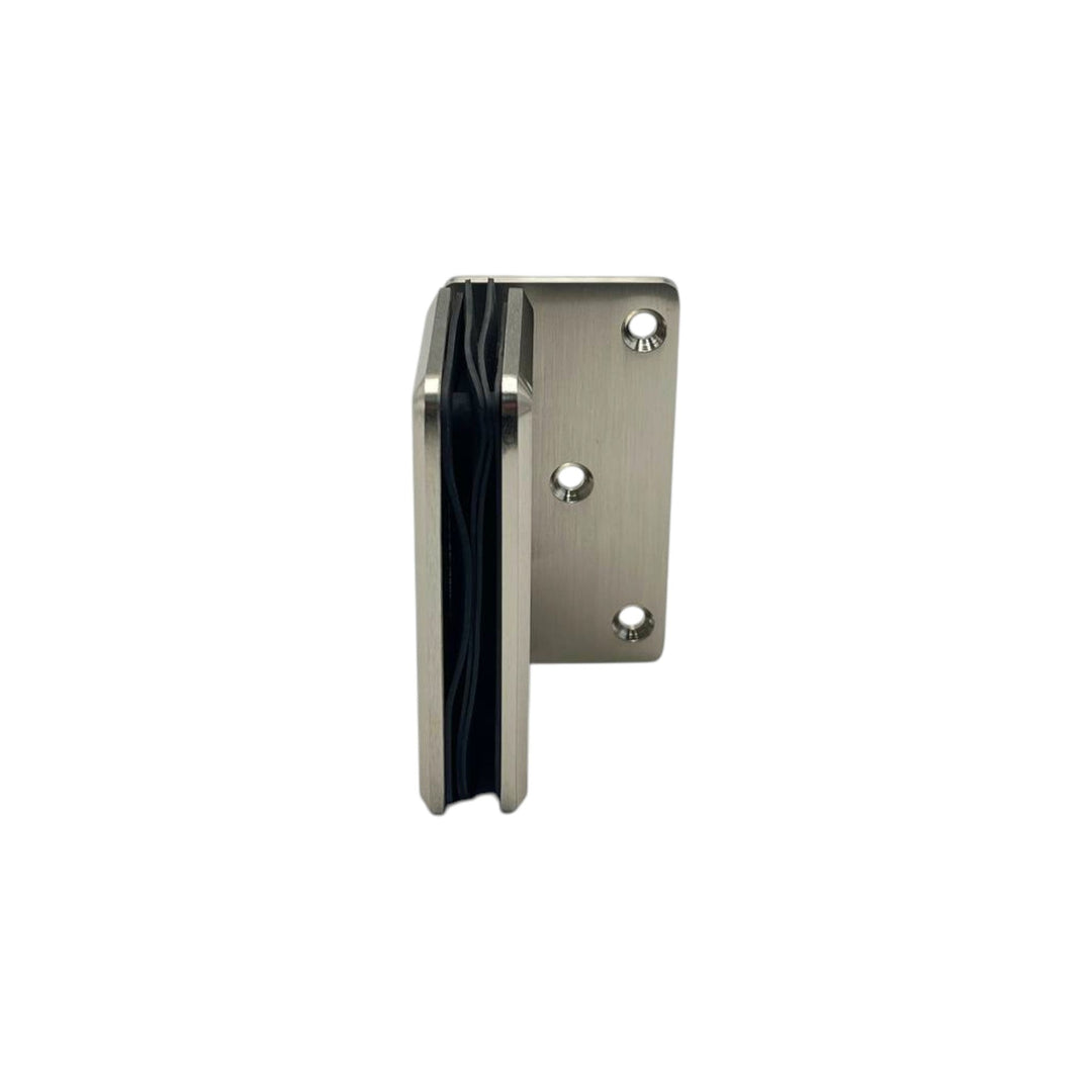 York Bevelled Offset Plate Wall To Glass 90° Shower Hinge