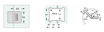 Load image into Gallery viewer, Bevelled Shower Hinge
