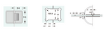 Load image into Gallery viewer, Bevelled Shower Hinge

