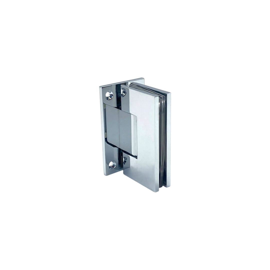 Valencia Heavy Duty Full Plate Wall To Glass 90° Shower Hinge