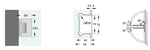 Load image into Gallery viewer, Valencia Heavy Duty Full Plate Wall To Glass 90° Shower Hinge
