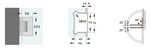 Load image into Gallery viewer, Valencia Heavy Duty Offset Plate Wall To Glass 90° Shower Hinge
