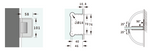Load image into Gallery viewer, Valencia Heavy Duty Offset Plate Wall To Glass 90° Shower Hinge
