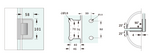 Load image into Gallery viewer, Valencia Heavy Duty Glass To Glass 90° Shower Hinge

