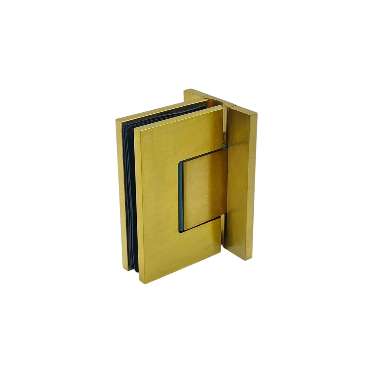 Adjustable full plate hinge wall to glass 90° with cover