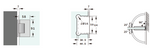 Load image into Gallery viewer, Adjustable Offset Plate Wall To Glass 90° Hinge with Cover
