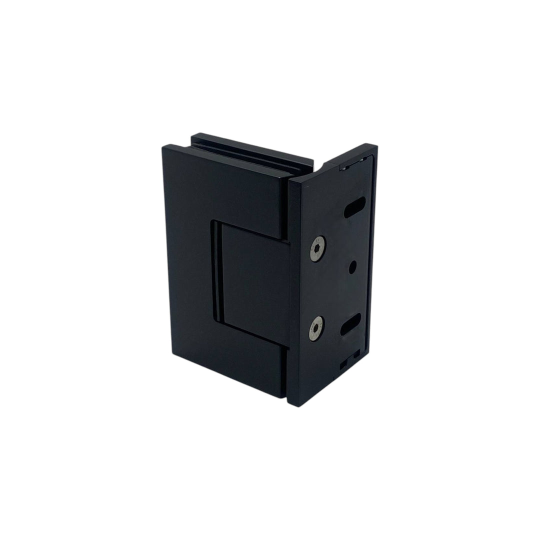 Adjustable Offset Plate Wall To Glass 90° Hinge with Cover