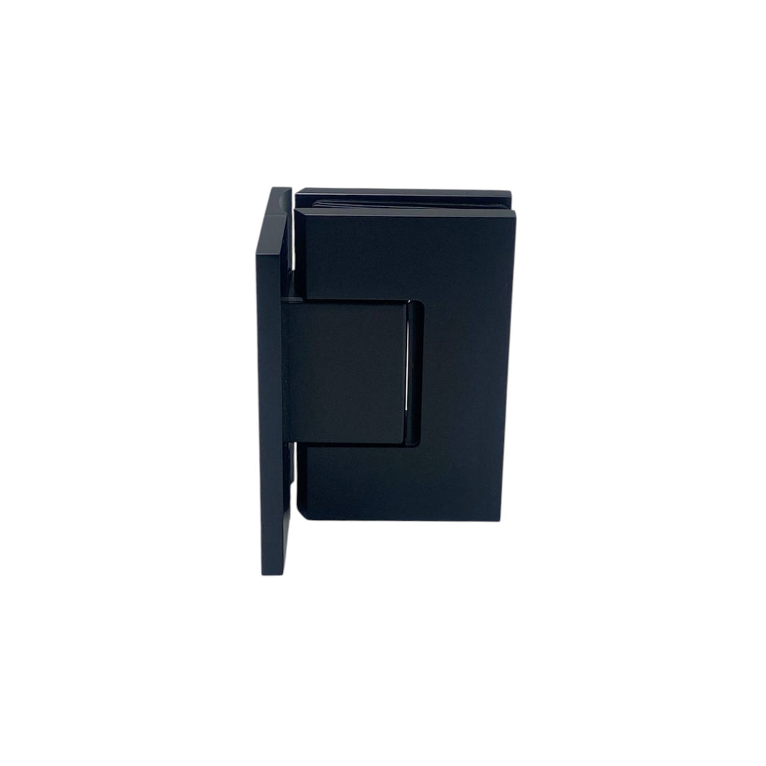 Adjustable Offset Plate Wall To Glass 90° Hinge with Cover