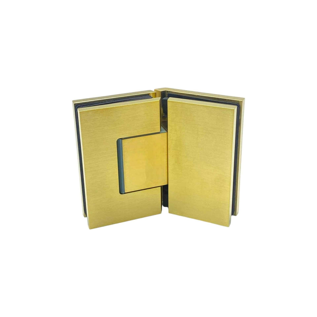 Adjustable Glass To Glass 135° Hinge with Cover Plate